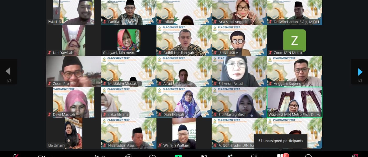 Wujudkan Ekosistem Cinta Al-Quran, UIN Jusila Gelar Placement Test BTQ bagi Seluruh Dosen & Tendik
